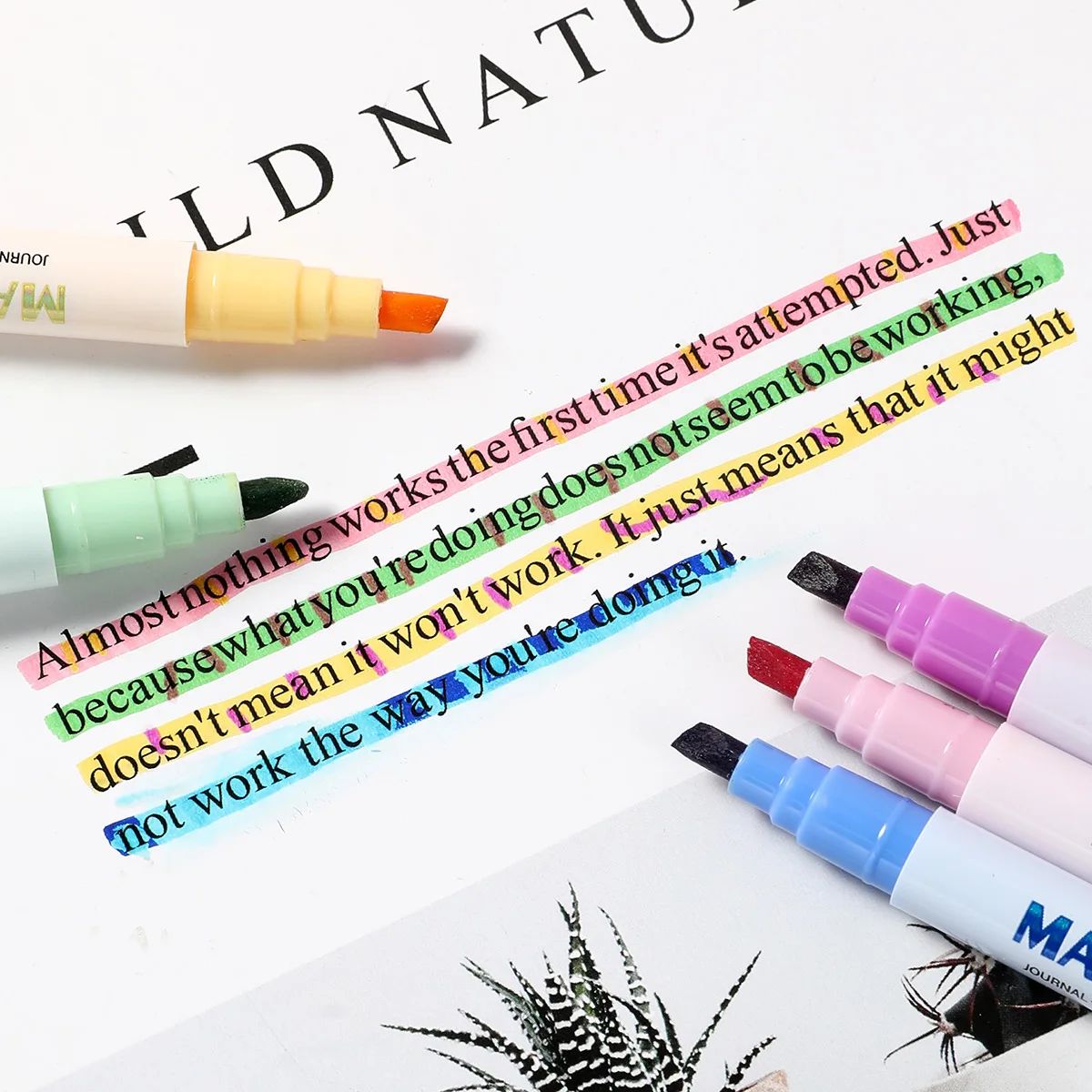 Double-ended Magic Color Chang - Pastel Highlighter Set Double Ended recension och pris